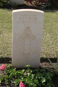 Ismailia War Memorial Cemetery - Duthie, George William Woodhouse